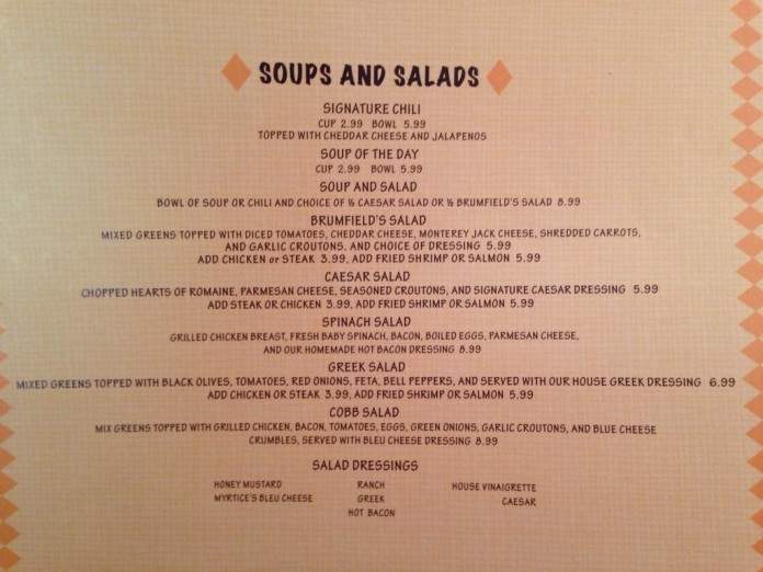 Brumfield's - Tuscaloosa, AL menu_pic