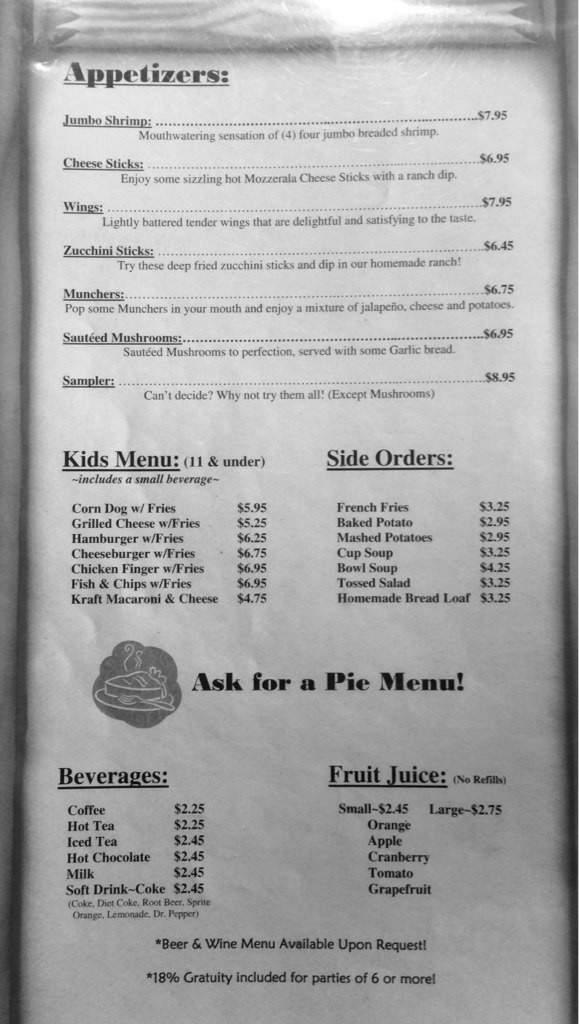 Bryce Canyon Pines - Bryce, UT menu_pic