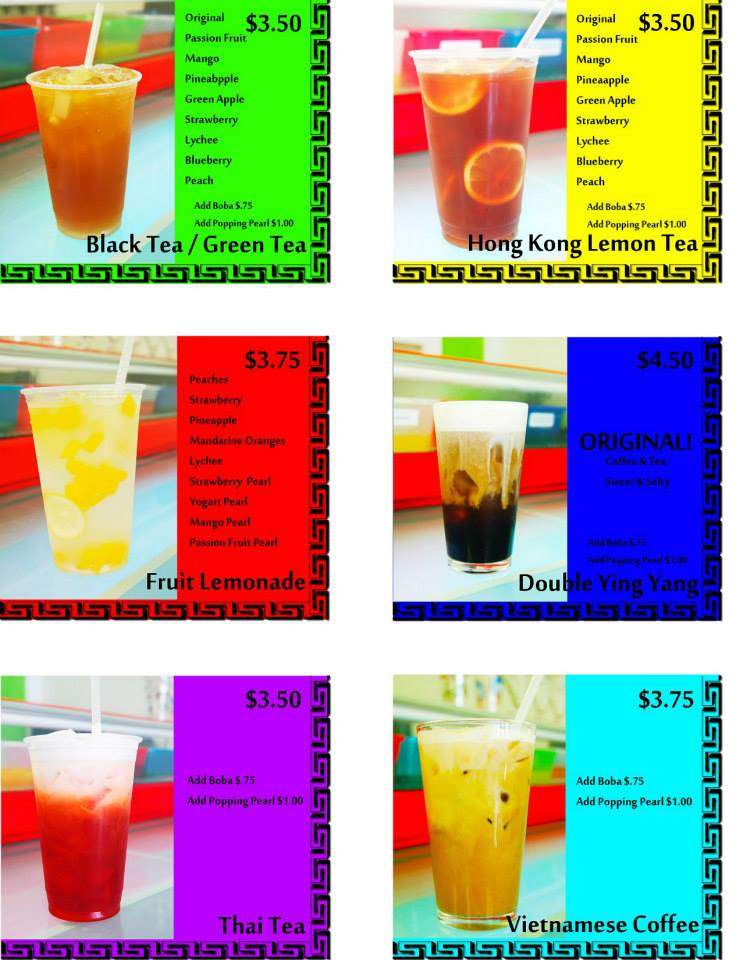 Bubbles and Ice Dessert Bar - Orlando, FL menu_pic