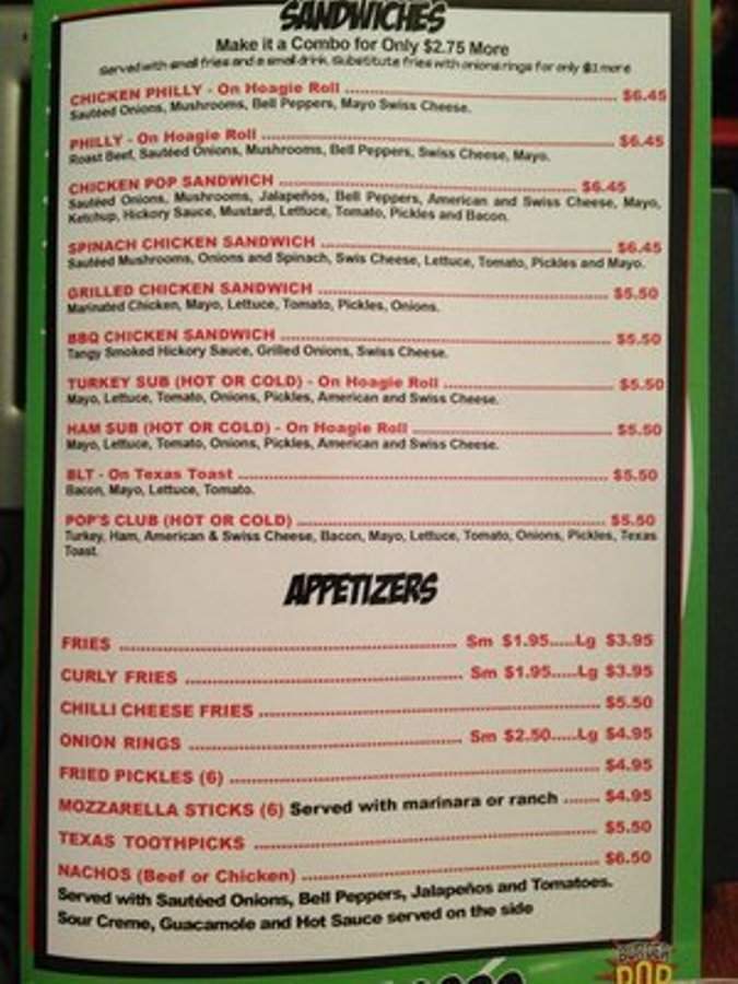 Burger Pop - Seagoville, TX menu_pic