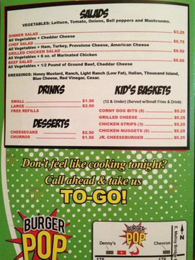 Burger Pop - Seagoville, TX menu_pic