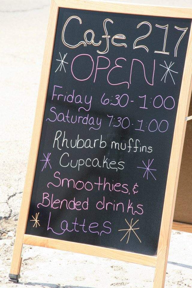 Cafe 217 - Lena, IL menu_pic