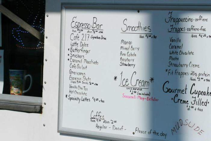 Cafe 217 - Lena, IL menu_pic