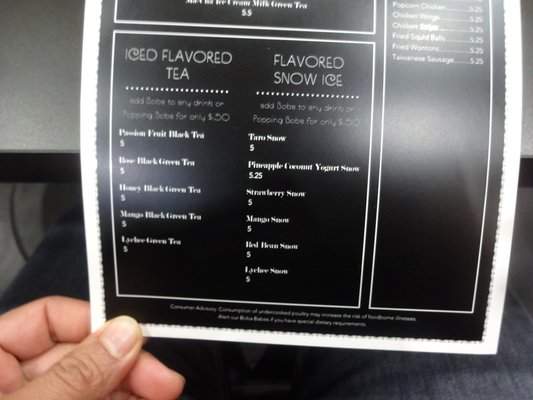Cafe Teaz - Las Vegas, NV menu_pic