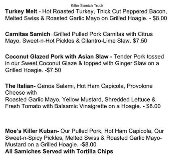 Caffe Nove - Tampa, FL menu_pic
