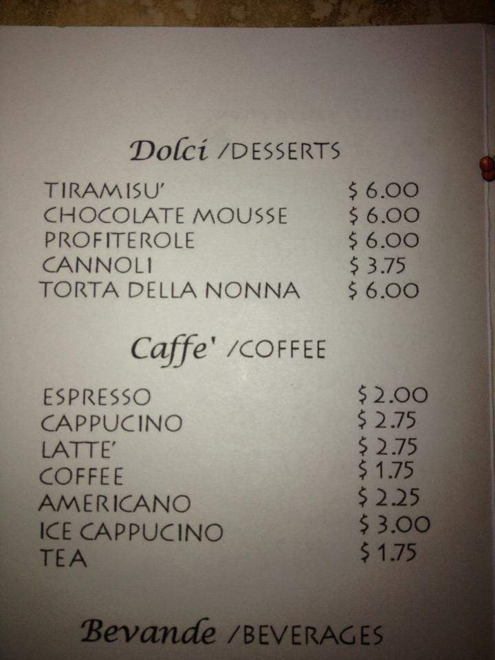 Caffe Panini - Venice, FL menu_pic
