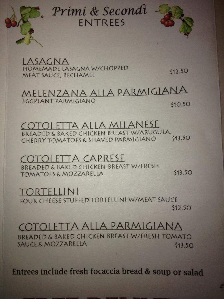 Caffe Panini - Venice, FL menu_pic