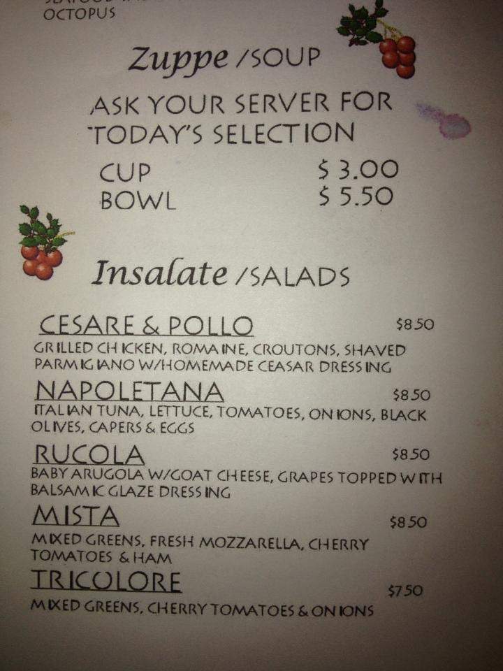 Caffe Panini - Venice, FL menu_pic