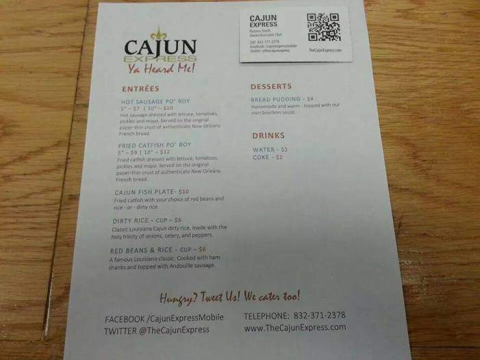 Cajun Express Mobile - Helotes, TX menu_pic