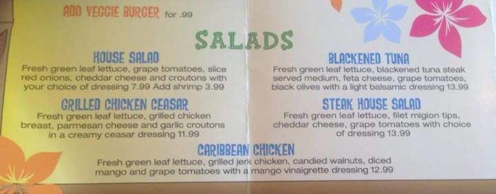 Capt'n Jacks Island Grill - Wildwood, NJ menu_pic
