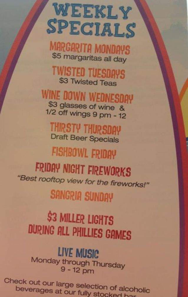 Capt'n Jacks Island Grill - Wildwood, NJ menu_pic