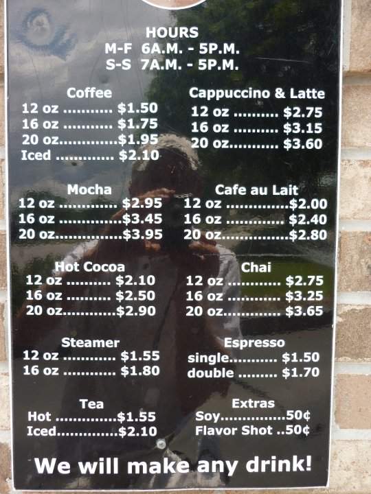 Cargo Coffee - Madison, WI menu_pic