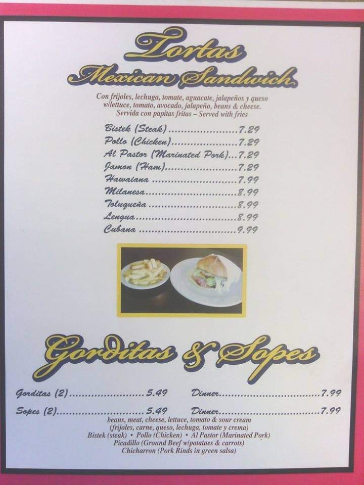 Carmelita's Mexican Restaurant - Benton Harbor, MI menu_pic