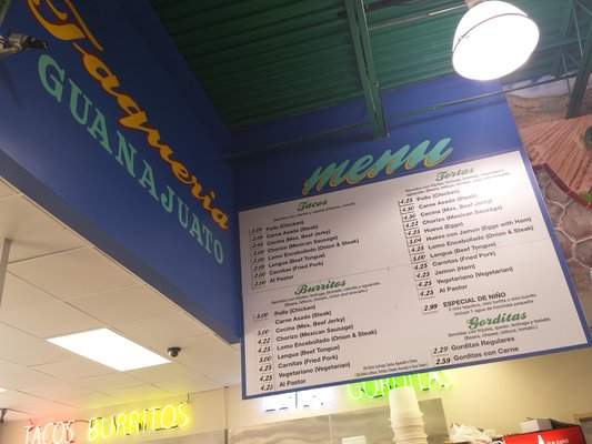 Carnicerias Guanajuato - Chicago, IL menu_pic