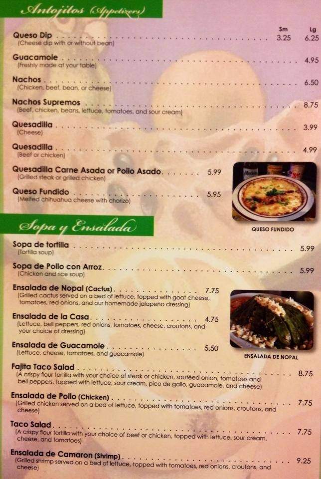 Casa Azul - Coralville, IA menu_pic