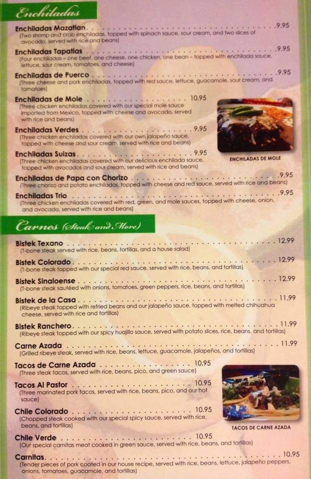 Casa Azul - Coralville, IA menu_pic