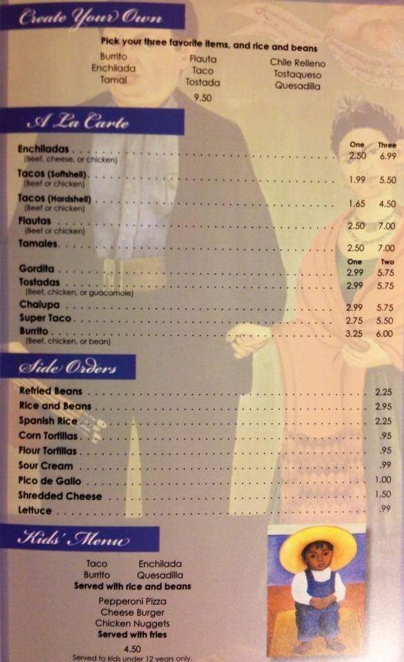 Casa Azul - Coralville, IA menu_pic