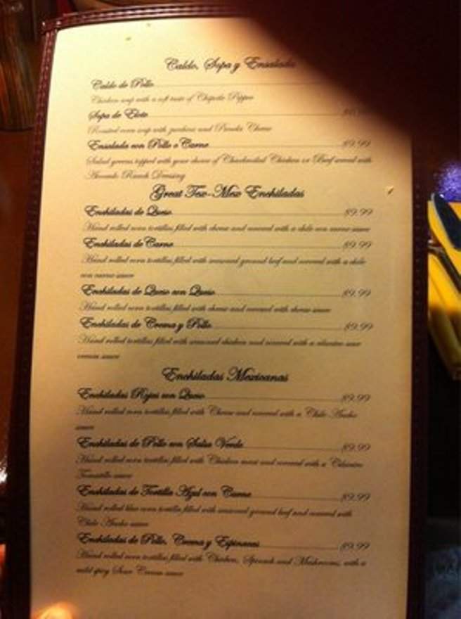 Casa de mi Padre - Cedar Park, TX menu_pic