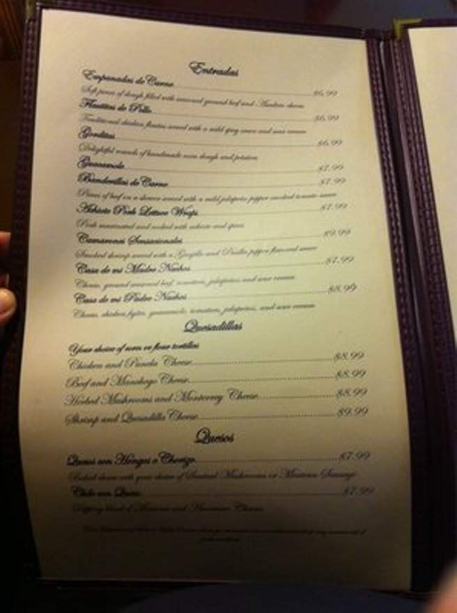 Casa de mi Padre - Cedar Park, TX menu_pic