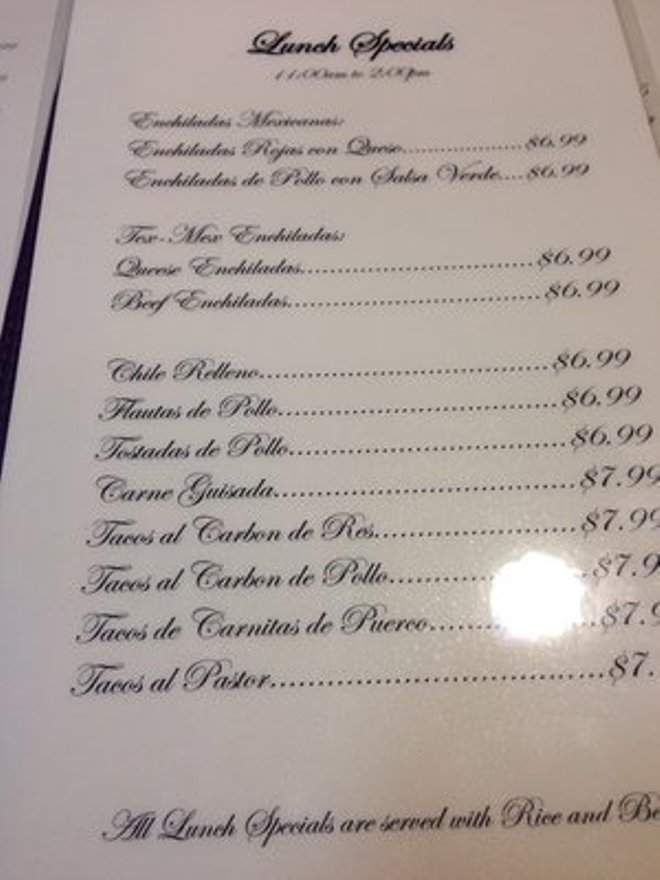 Casa de mi Padre - Cedar Park, TX menu_pic