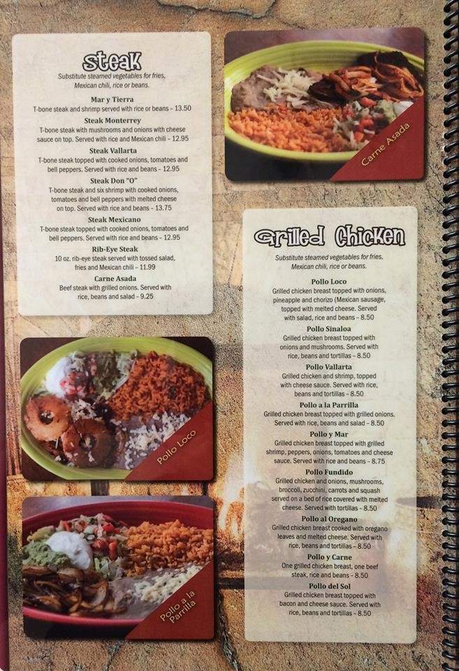 Casa Sevilla - Bloomfield, IN menu_pic