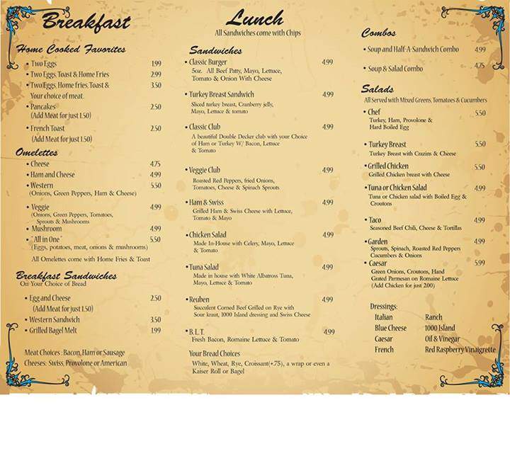 Cascade Cafe - Elyria, OH menu_pic