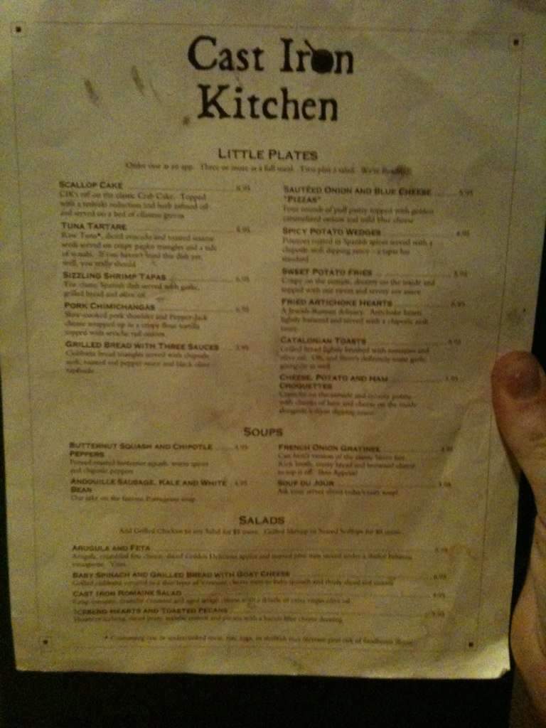 Cast Iron Kitchen - High Point, NC menu_pic