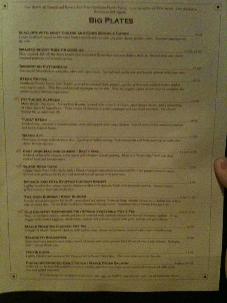Cast Iron Kitchen - High Point, NC menu_pic