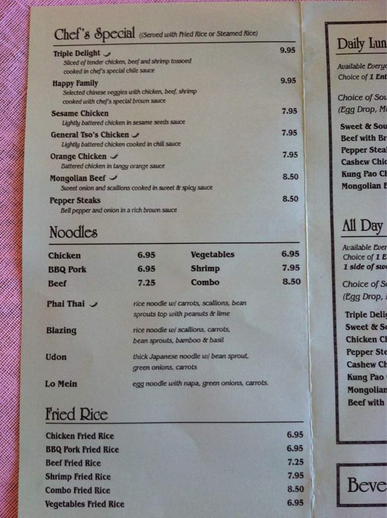 Chong Wah Bistro & Grill - Oklahoma City, OK menu_pic