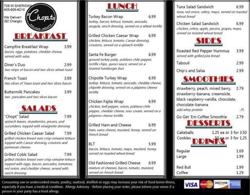 Chopt - Oklahoma City, OK menu_pic