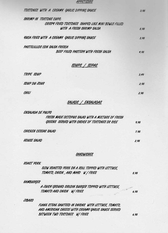 Claudio's Restaurant - Fountain Hill, PA menu_pic