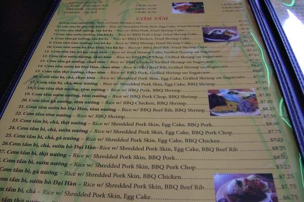 Com Tam Thien Huong - Westminster, CA menu_pic