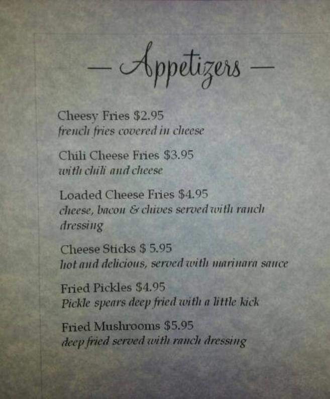 Cozy Corner Cafe - Shallotte, NC menu_pic