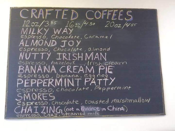 Cream of Caffeine - Cincinnati, OH menu_pic