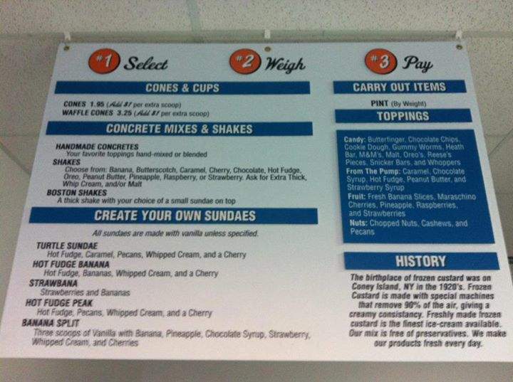 Crown Frozen Custard - Waterloo, IL menu_pic