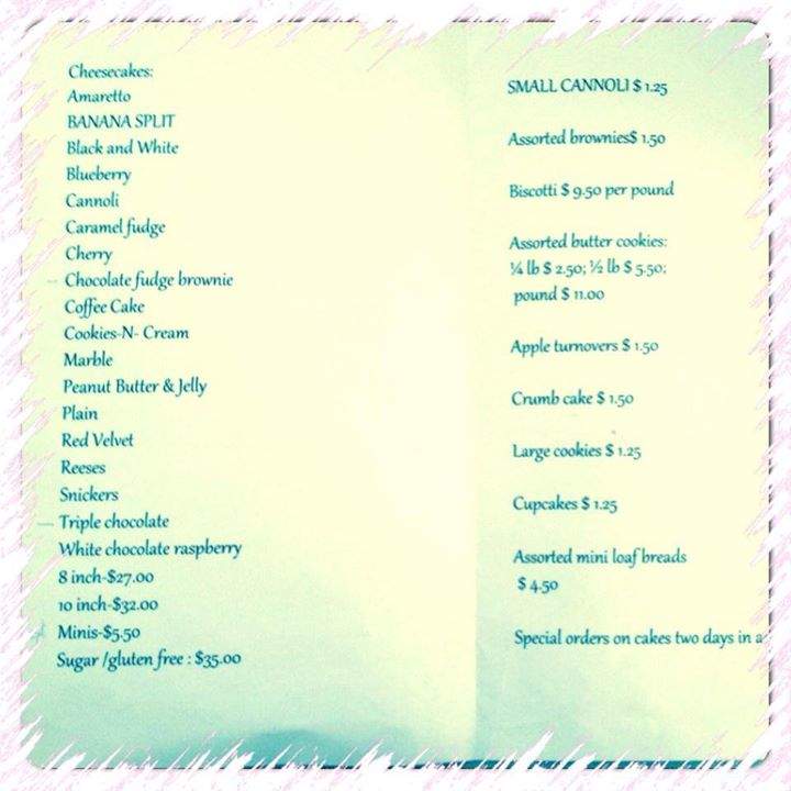 CS Cheesecakes & bakery - North Bellmore, NY menu_pic