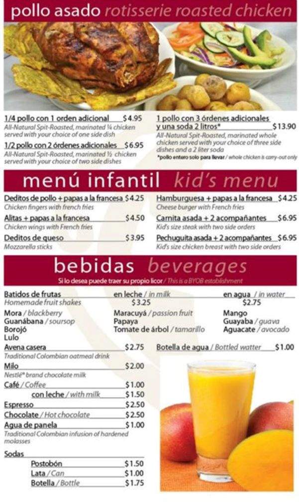 Cuquita Restaurant - Fountain Hill, PA menu_pic
