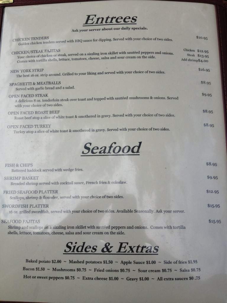 Cuz-n-Joe's Place - Conyngham, PA menu_pic