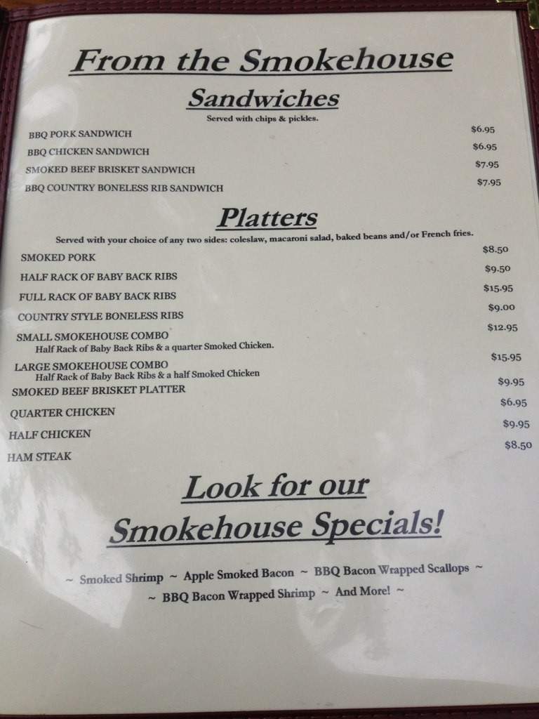 Cuz-n-Joe's Place - Conyngham, PA menu_pic