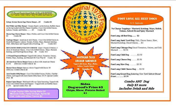Dagwood's Food Truck - Jacksonville, FL menu_pic