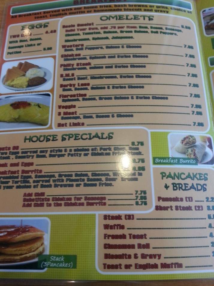 Darby's Restaurant - Tulsa, OK menu_pic