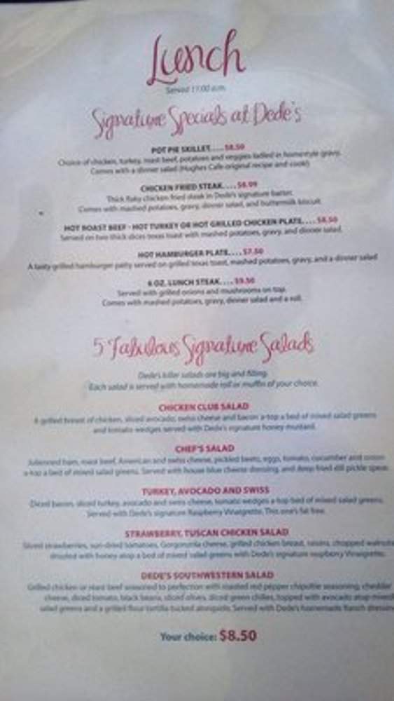 DeDe's - St George, UT menu_pic