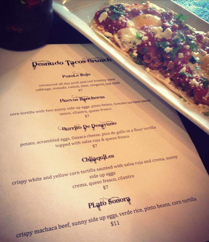 Desnudo Tacos - Las Vegas, NV menu_pic