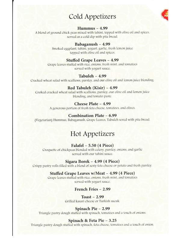 Dijlah Restaurrant & Cafe - Pittsburgh, PA menu_pic
