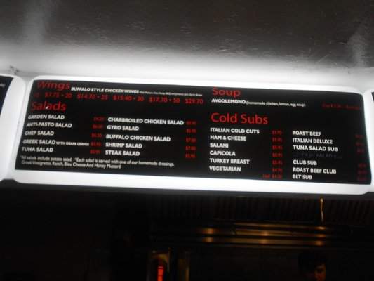 Dino's Subs and Pizza - Holiday, FL menu_pic
