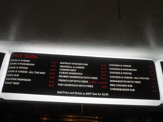 Dino's Subs and Pizza - Holiday, FL menu_pic