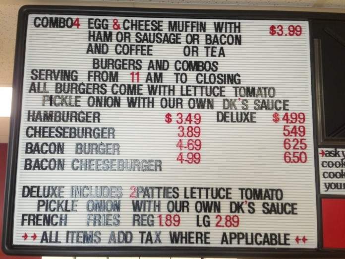 DK Donuts & Burgers - Oxford Charter Township, MI menu_pic