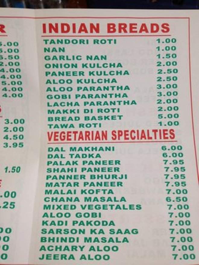 Doaba Deli - New York, NY menu_pic