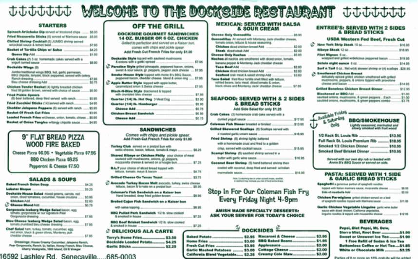 /380207886/Dockside-Restaurant-Senecaville-OH - Senecaville, OH