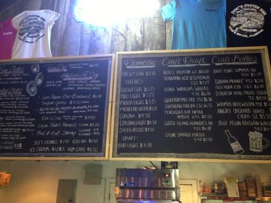 Doc's Oyster Bar - Valparaiso, FL menu_pic
